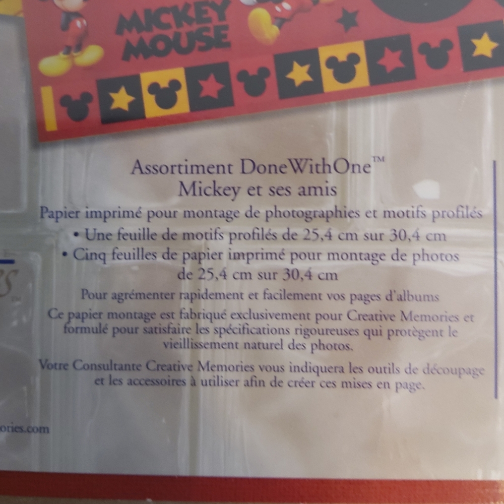 Creative Memories Disney Mickey Mouse and Friends Party Set - Red, Yellow, Black - Picture 6 of 7